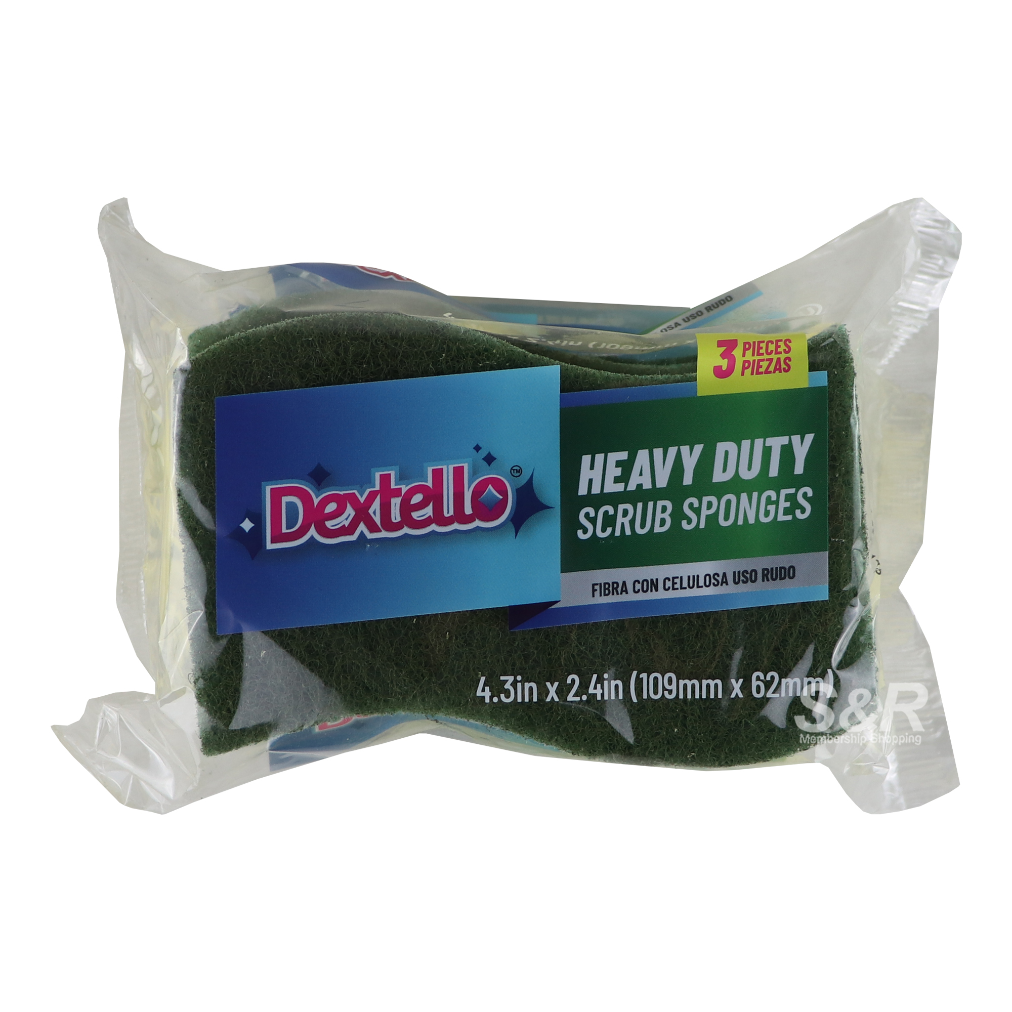 Dextello Heavy Duty Scrub Sponges 3pcs Dextello Heavy Duty Scrub Sponges 3pcs